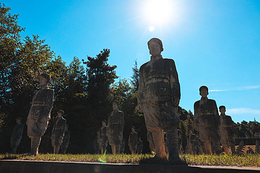 云南省保山市龙陵县松山战役旧址中国远征军雕塑群