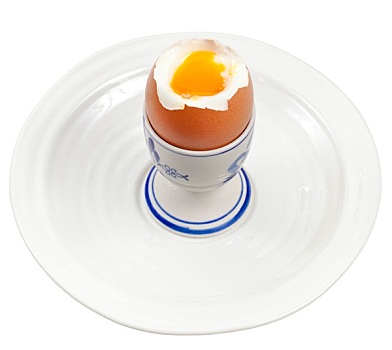 亮光,煮蛋,蛋杯,白色背景,盘子