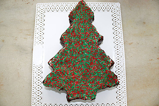 圣诞节,巧克力慕斯,节日果子面包,树
