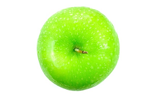 翠绿,苹果,白色背景,背景