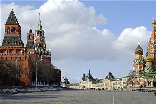 克里姆林宫,塔,红场,莫斯科,俄罗斯