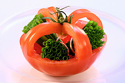 西红柿,细香葱,装饰