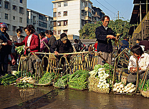 市场,桂林,中国