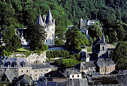 城堡,历史,中心,瓦龙,卢森堡,省,比利时,欧洲