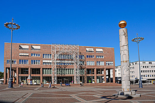 新市政厅,平和,柱子,多特蒙德,北莱茵-威斯特伐利亚,德国