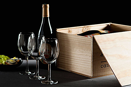 木质,板条箱,葡萄酒