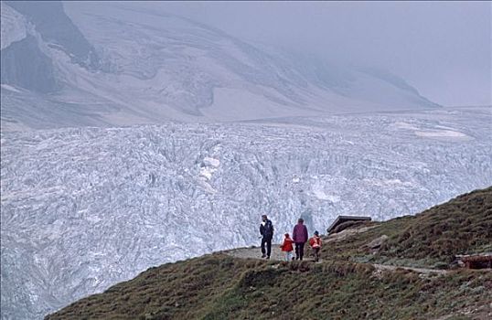 山,冰河,上陶恩山国家公园,卡林西亚,奥地利,欧洲