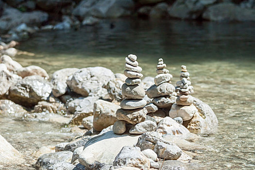 平衡性,石头,山,河