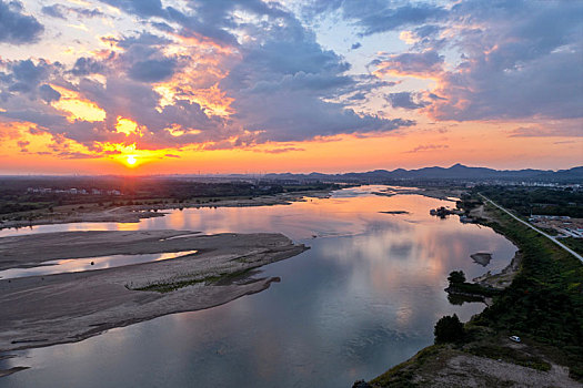 江西金溪,水乡夕照美