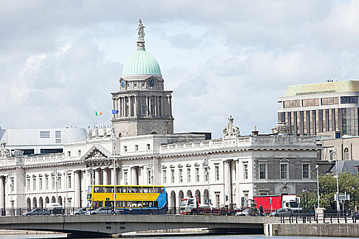 海关大楼,码头,都柏林,爱尔兰