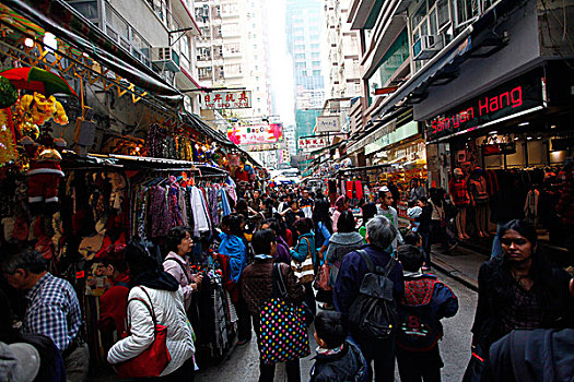 香港,商场,大厦,大楼,人行道,过马路,老建筑,玩具街