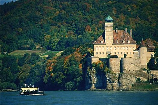 城堡,河岸,要塞,奥地利
