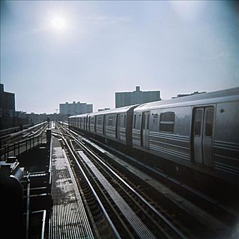 火车站,康尼岛,布鲁克林,纽约,美国