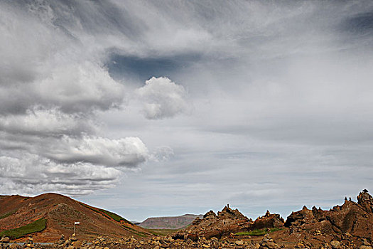 岩石,风景,雷克雅奈斯,冰岛