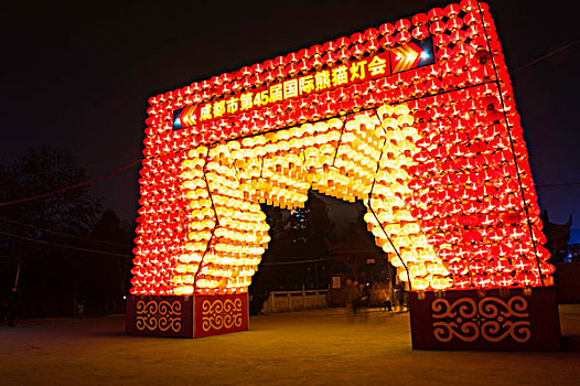 2013年成都市第45届国际熊猫灯会夜景