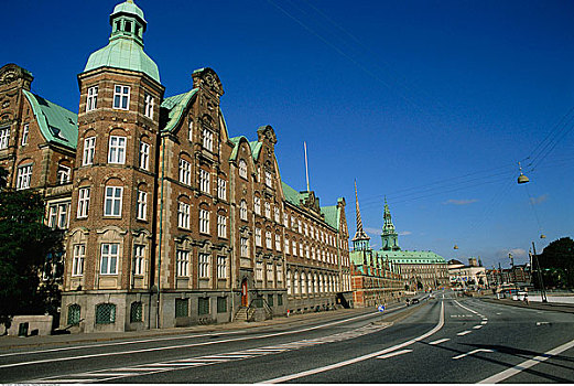 建筑,街道,哥本哈根,丹麦