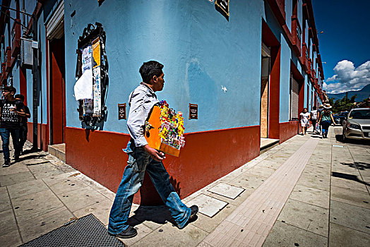 街头摊贩,甜食,城市,瓦哈卡,墨西哥
