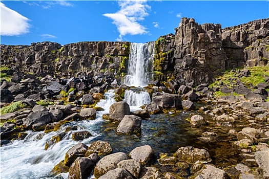 瀑布,国家公园,冰岛