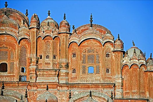 风之宫,宫殿,风,中间,局部,区域,设计,斋浦尔,拉贾斯坦邦,印度