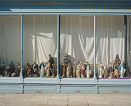 雕塑,耶稣,展示,橱窗
