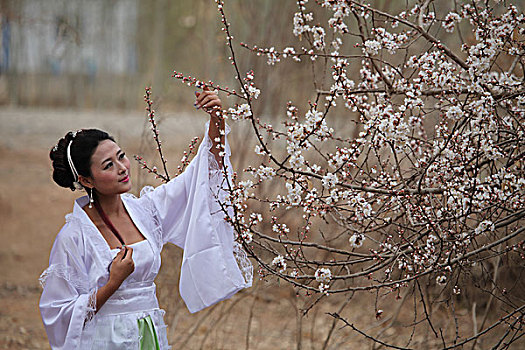 环境人像,美女