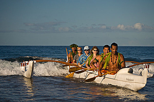 夏威夷,文化,独木舟,文化遗产,划船,历史,食肉鹦鹉,费尔蒙特,毛伊岛,美国