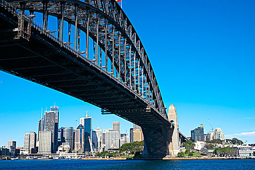 风景,看,南,悉尼海港大桥