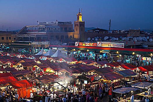 街道,玛拉喀什,摩洛哥,非洲