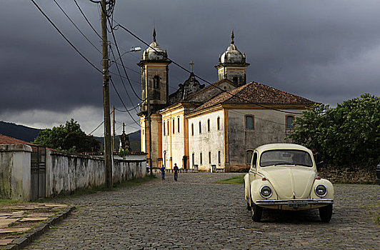 教堂,欧鲁普雷,米纳斯吉拉斯州,巴西