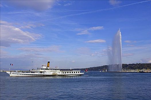 喷泉,日内瓦,瑞士,欧洲
