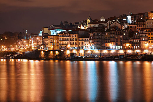 老城,波尔图,夜晚,葡萄牙