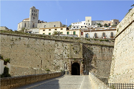 伊比萨岛,城堡,巴利阿里群岛,西班牙