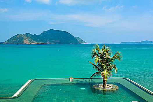 水池,酒店,普吉岛,泰国,亚洲
