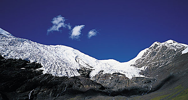 西藏博卡拉冰川