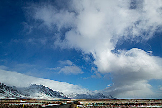山,风景,冰岛