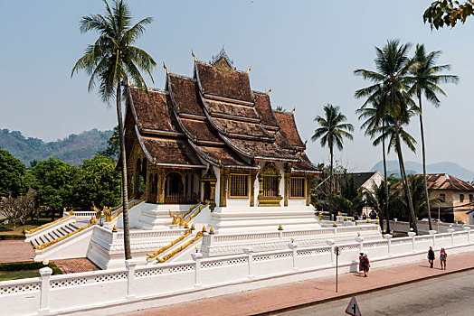 老挝,琅勃拉邦,皇宫建筑