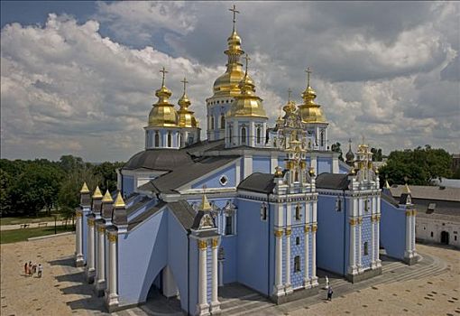乌克兰,基辅,金色,圆顶
