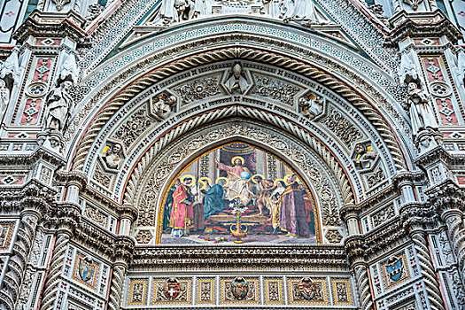 大理石,建筑,佛罗伦萨大教堂,圣母百花大教堂,穹顶,世界遗产,佛罗伦萨,托斯卡纳,意大利,欧洲