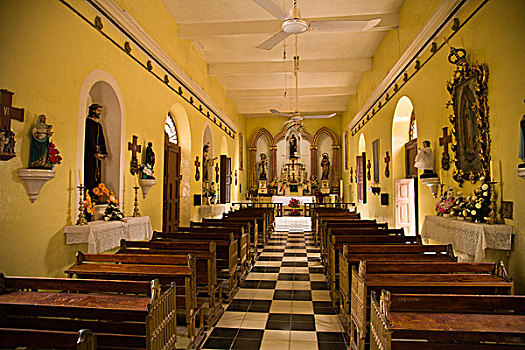圣安东尼奥,天主教,教堂,靠近,玛扎特兰,墨西哥
