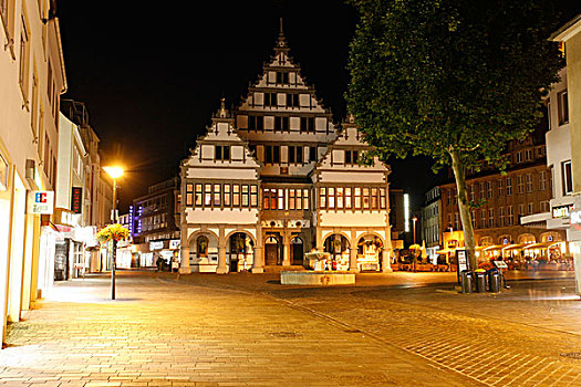 市政厅,中心,帕德博恩,北莱茵威斯特伐利亚,德国,欧洲
