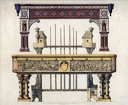 台球,桌子,19世纪,艺术家
