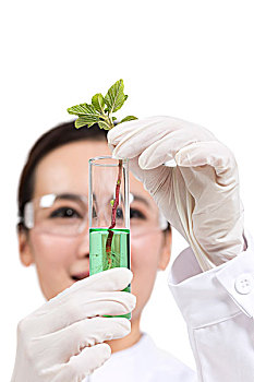 科學家在實驗室做科學實驗