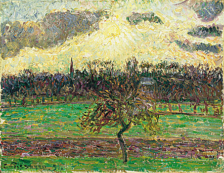 草地,苹果树,1894年,艺术家