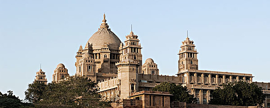 仰视,建筑,拉贾斯坦邦,印度
