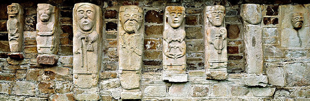 雕塑,石墙,弗马纳郡,北爱尔兰