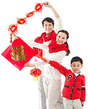 东方家庭祝贺春节