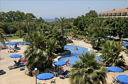 酒店,游泳池,塞浦路斯