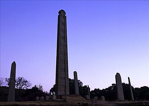 石碑,公园,阿克苏姆,埃塞俄比亚