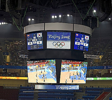 奥运场馆－五棵松篮球馆内吊屏