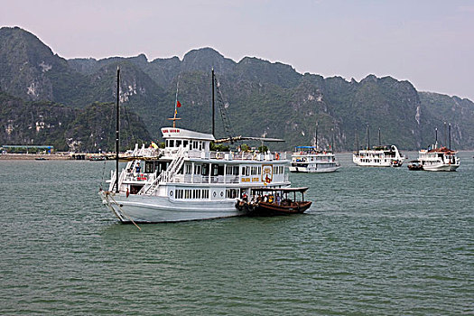 游船,下龙湾,越南,亚洲